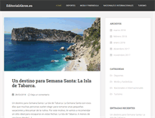 Tablet Screenshot of editorialakron.es